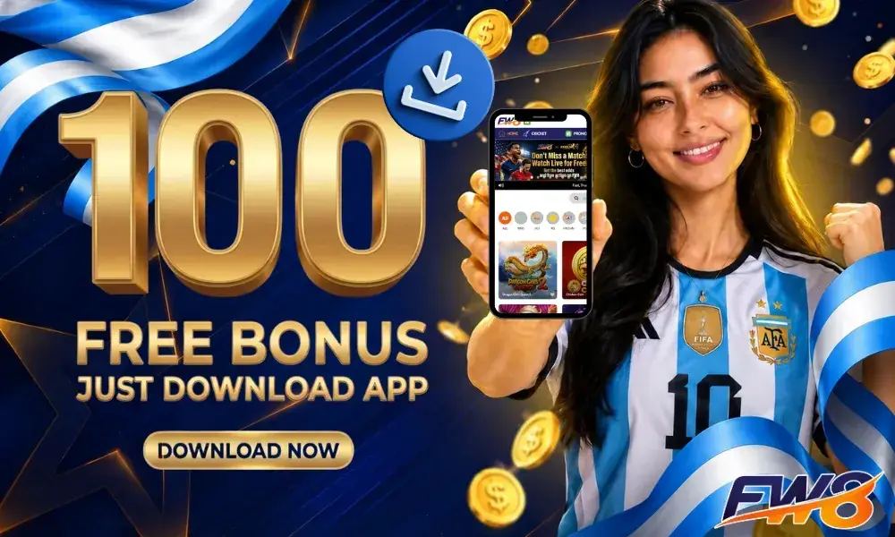FW8 NPR 100 free bonus for downloading the app in Nepal