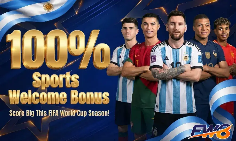 FW8 100% sports welcome bonus for the FIFA World Cup in Nepal