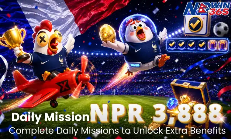 NPwin365 NPR 3,888 daily mission reward in Nepal
