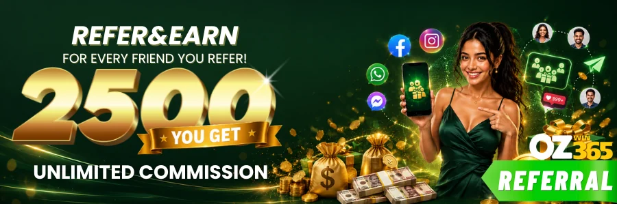Ozwin365 Refer and Earn NPR 2,500 with unlimited commission in Nepal
